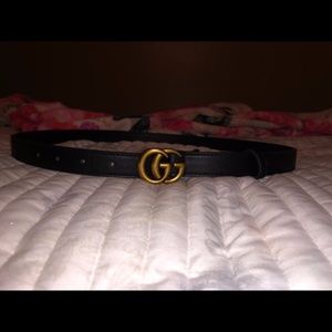 Authentic Skinny GG Belt
